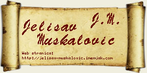 Jelisav Muskalović vizit kartica